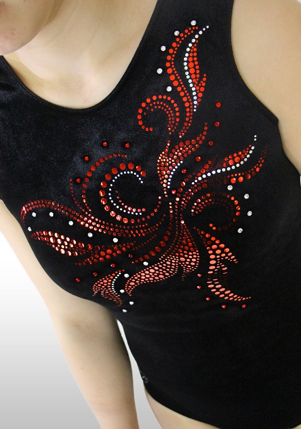 Leotard K904 black / red